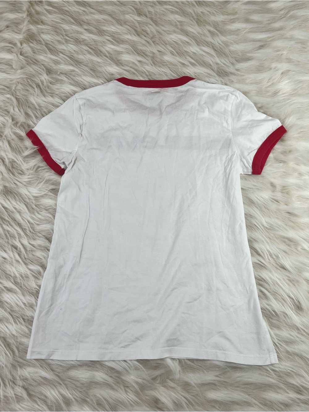 Levis Vintage Style Ring Neck Tee Women's Small White - Picture 5 of 6